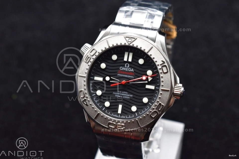 On Diver Black 300M SS Dial Seamaster Bracelet Black VSF 1:1 Best Ceramic A8800 Edition 1114